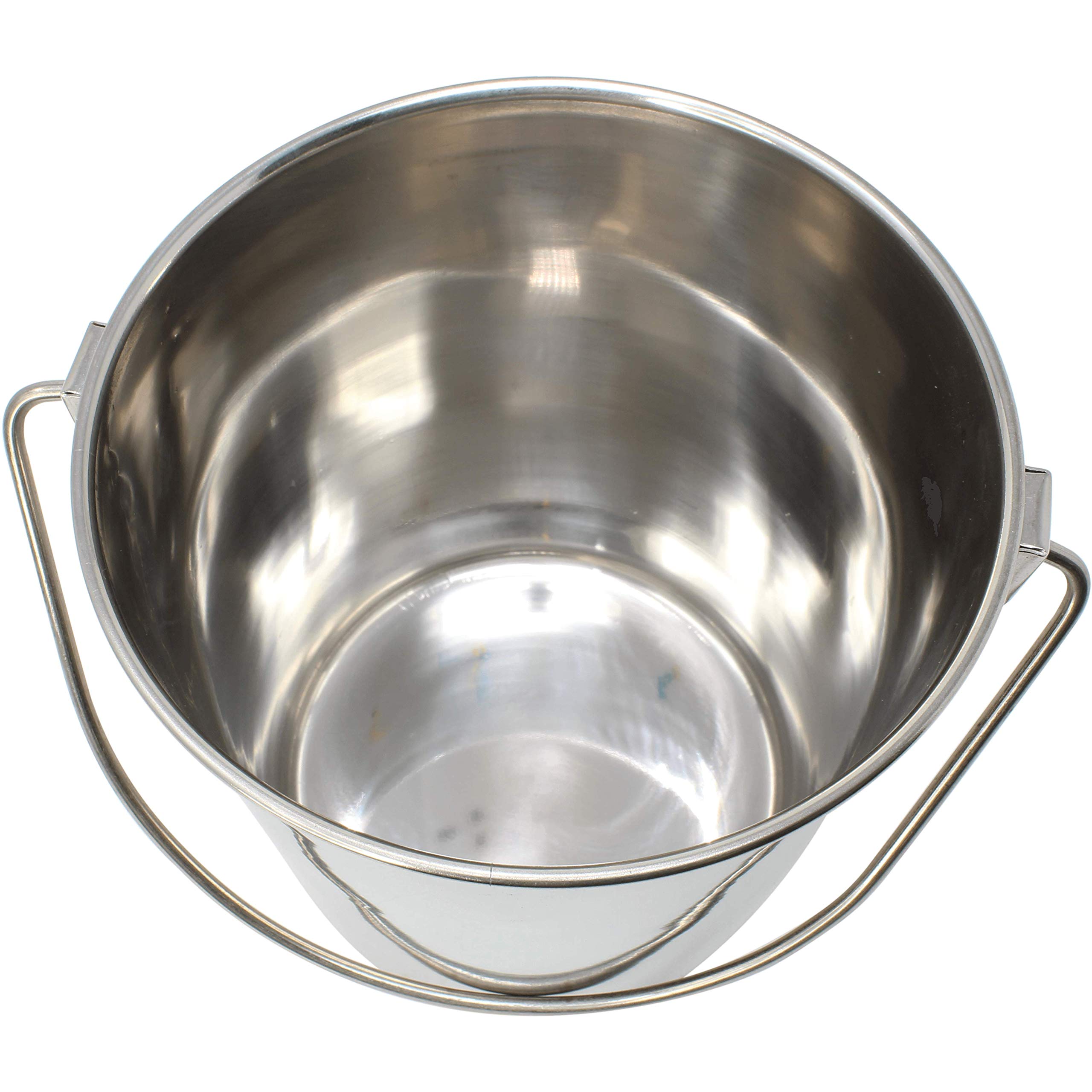 800100 2 Quart Stainless Steel Pail Bonka Bird Toys Durable Shiny Pets Food Water Liquid Treat Feed